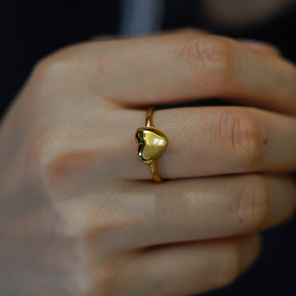 Memory Heart Photo Ring | Adjustable