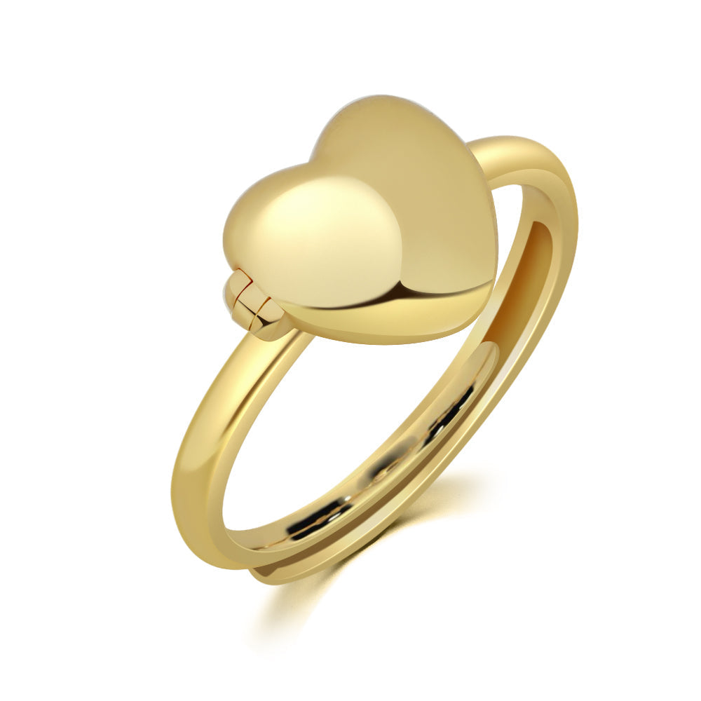 Memory Heart Photo Ring | Adjustable