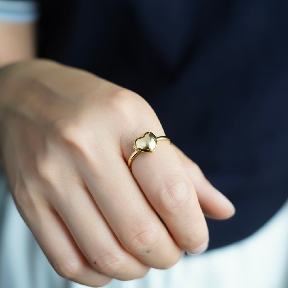 Memory Heart Photo Ring | Adjustable