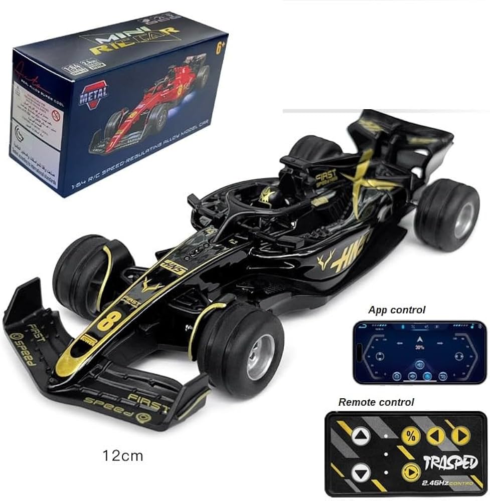 1:64 Die cast Metal F1 Mini RC Racing car with Kids & Adults Indoor/Outdoor Racing