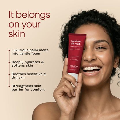 Moone Squalane Silk Melt - Balm to Foam Cleanser | 100g
