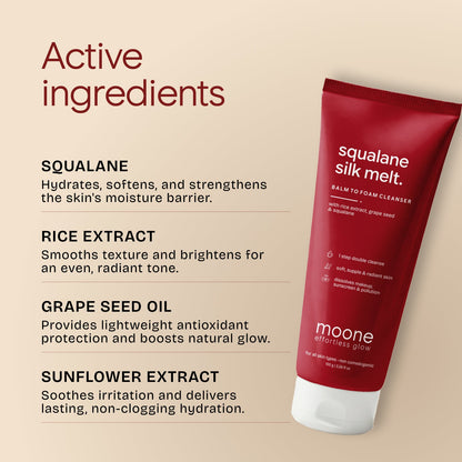 Moone Squalane Silk Melt - Balm to Foam Cleanser | 100g
