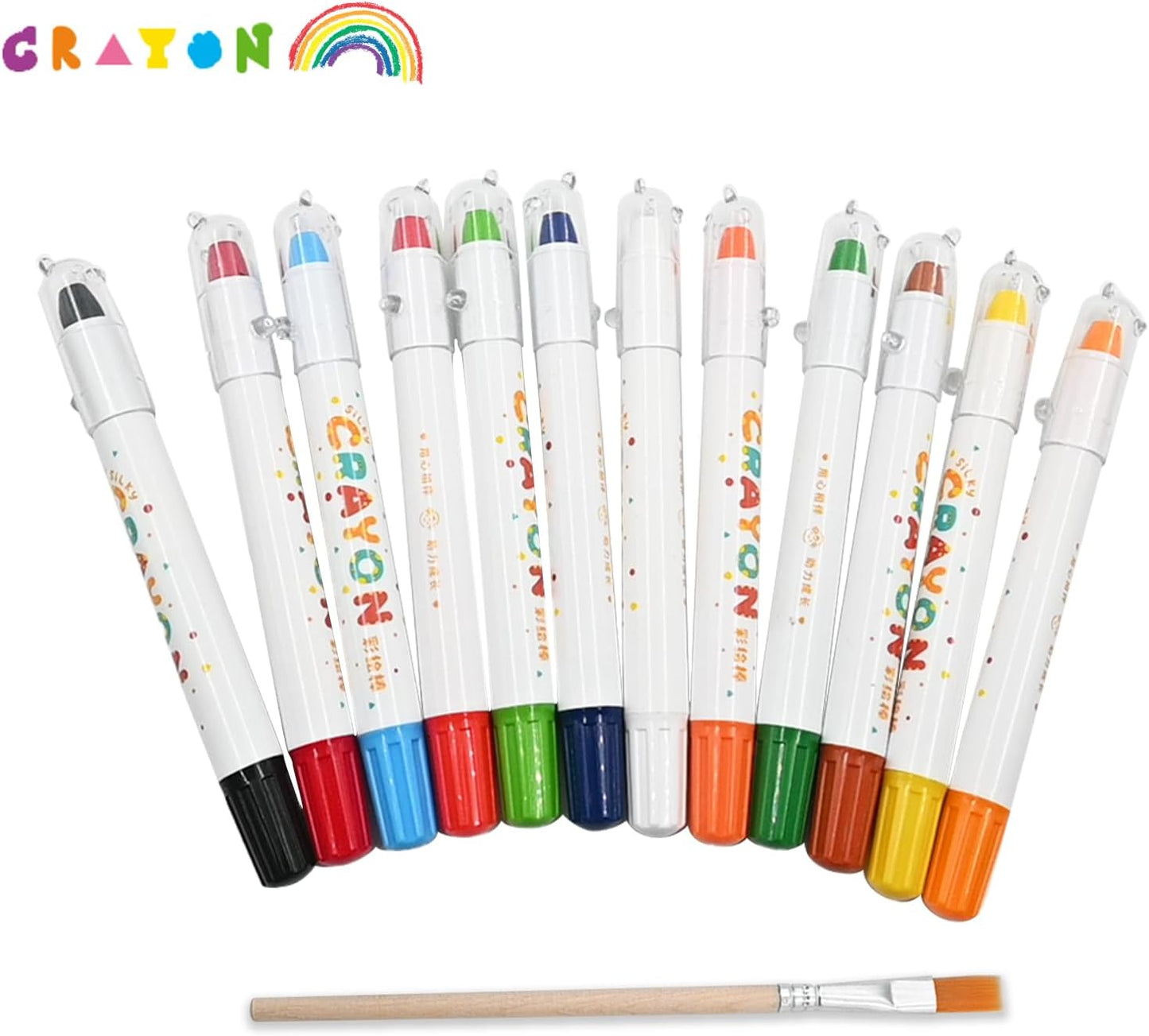 Ultra-Silky Twistable Gel Crayons | 12 Color Set