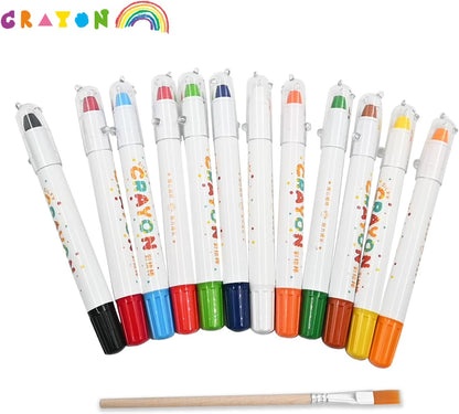 Ultra-Silky Twistable Gel Crayons | 12 Color Set