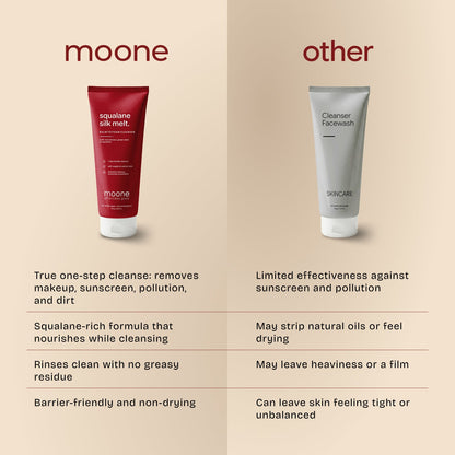 Moone Squalane Silk Melt - Balm to Foam Cleanser | 100g