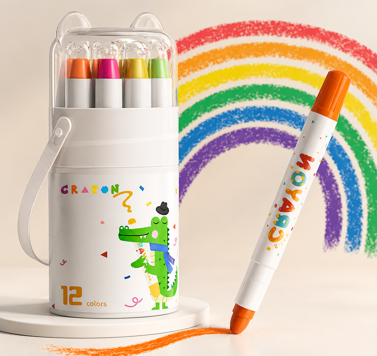 Ultra-Silky Twistable Gel Crayons | 12 Color Set