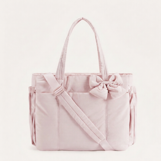 Crush Tote Bag with Bow