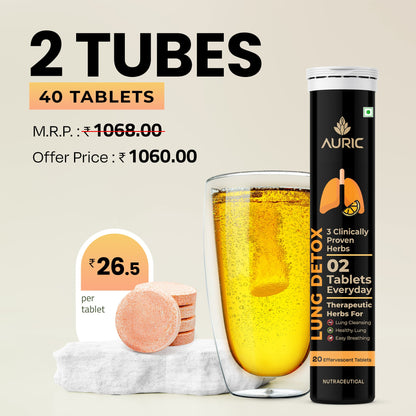 Lung Detox Effervescent Tablet - Drop Fizz & Drink -RESP365