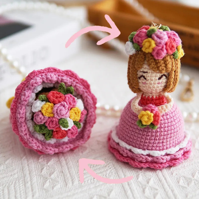 Reversible Flower Bouquet Doll