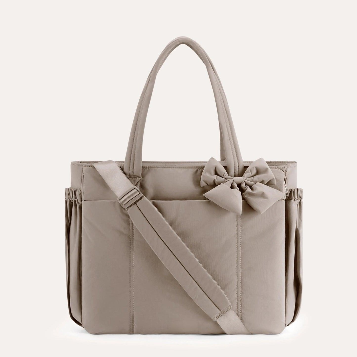 Crush Tote Bag with Bow